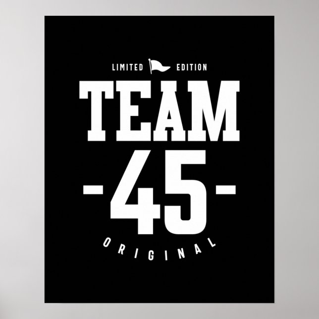 45 år gammal - 45:e födelsedag Funny Gift Poster (Framsidan)