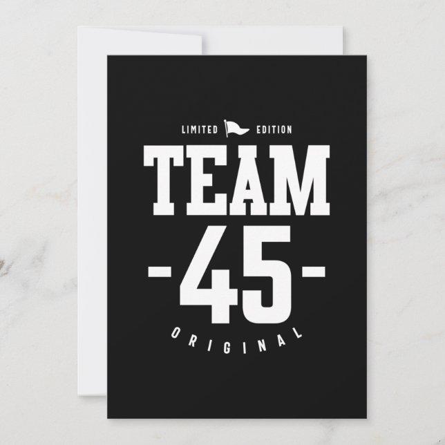 45 år gammal - 45:e födelsedag Funny Gift Tack Kort (Framsida)