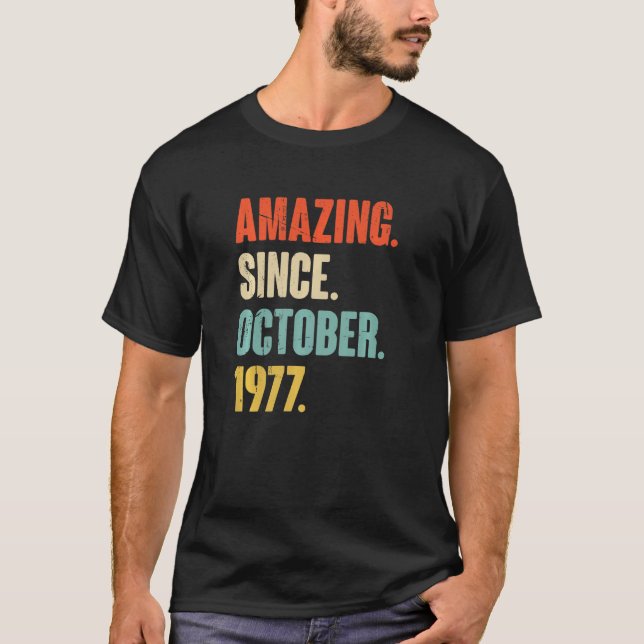 45 år gammal 45:e födelsedagen Fantastisk sedan de T Shirt (Framsida)