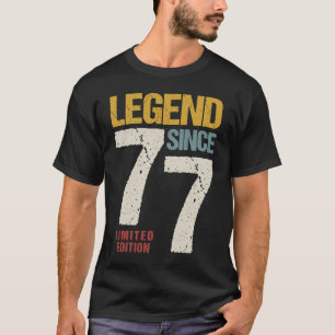 45 år gammal Vintage 1977 45:e födelsedagens Dekor T Shirt