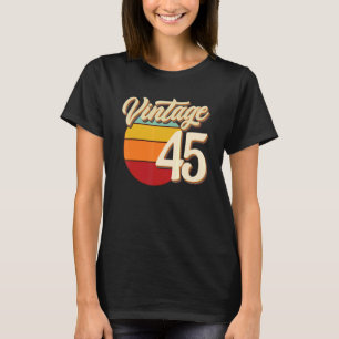 45 år gammal Vintage Retro 1977 födelsedag 45:e fö T Shirt