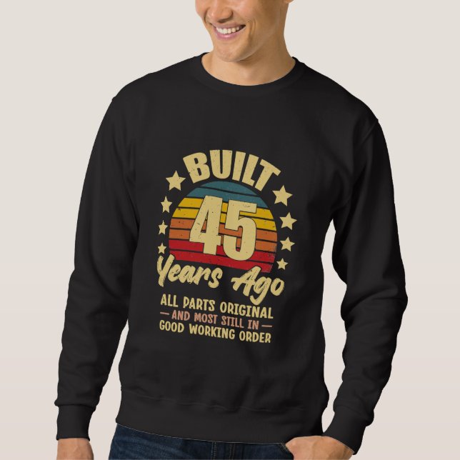 45 år sedan alla delar original 45-årsdag lång ärmad tröja (Framsida)