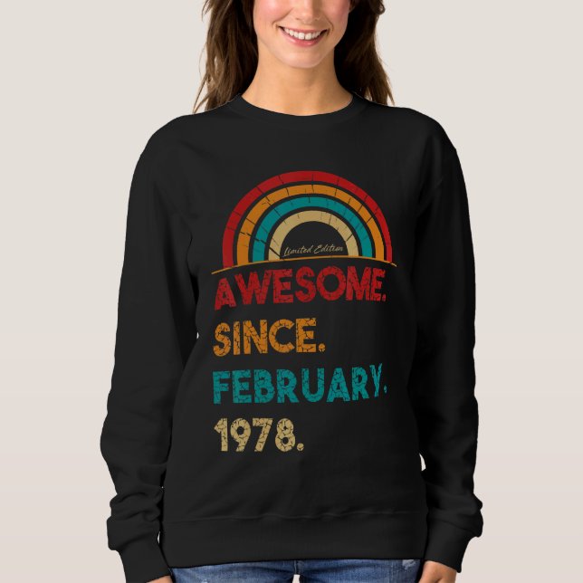 45-årig Fantastisk sedan februari 1978 45:e fågeln T Shirt (Framsida)