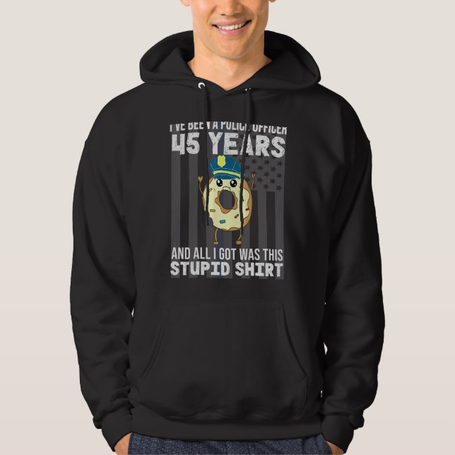 45-årig polisman, 45 år av Ser Hoodie (Framsida)