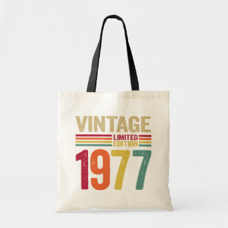 45 års gammal gåva Vintage 1977 45:e födelsedagspr Tygkasse