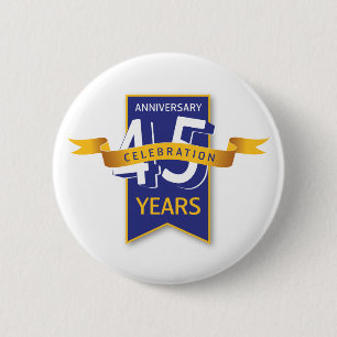 45 års jubileumsdesign knapp