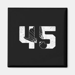 45-årsdag Män Badminton Spelare Badminton 45 år Magnet