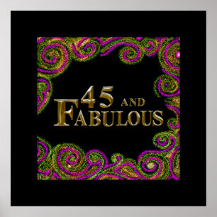 45-årsdag poster