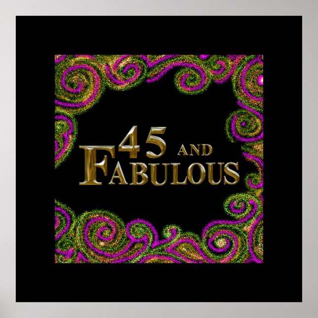 45-årsdag  poster (Framsidan)