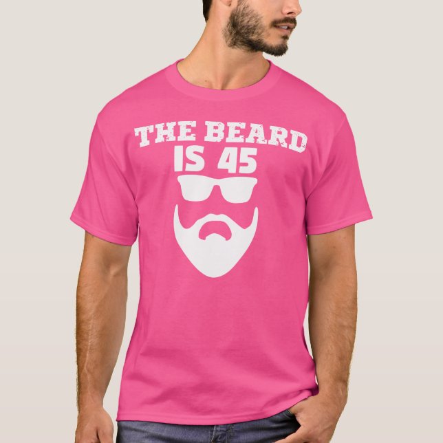 45-årsdag Skägget är 45 T Shirt (Framsida)