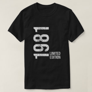 45-årsdag Vintage 1981 Begränsad Upplaga 45 År T Shirt