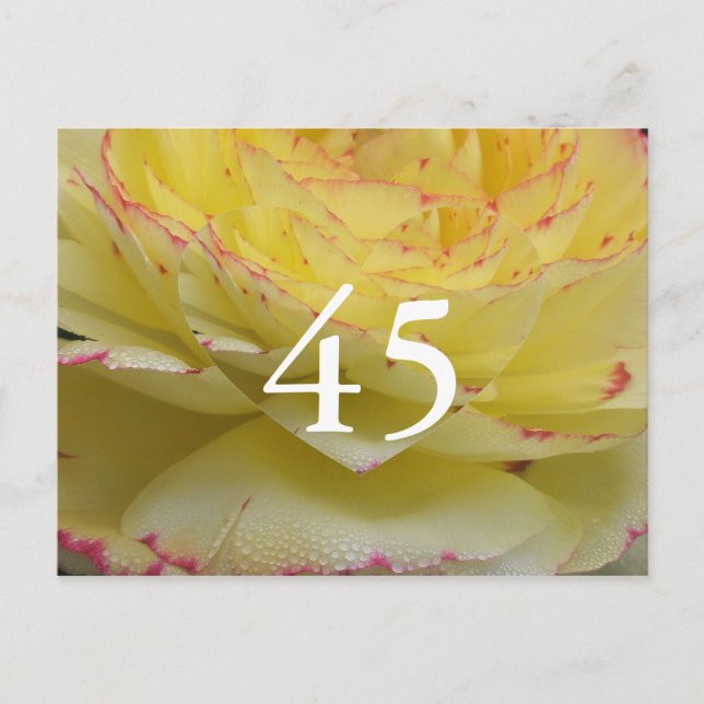 45-årsdag vykort (Framsida)