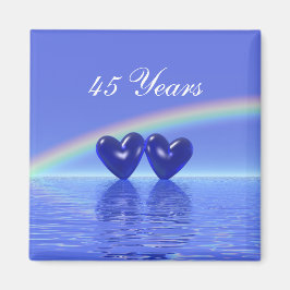 45-årsjubiléet Sapphire Hearts Magnet