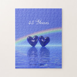 45-årsjubiléet Sapphire Hearts Pussel
