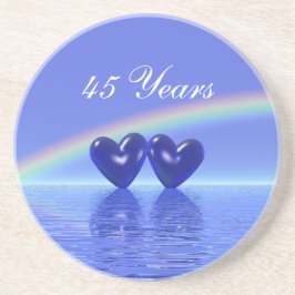 45-årsjubiléet Sapphire Hearts Underlägg
