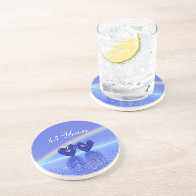 45-årsjubiléet Sapphire Hearts Underlägg (Sidan)
