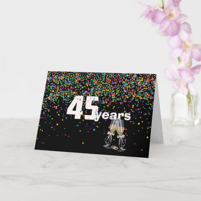 45-årsjubileum i konfekten kort (Orkide)