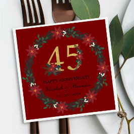 45-årsjubileum Personlig Julblöjor Pappersservett