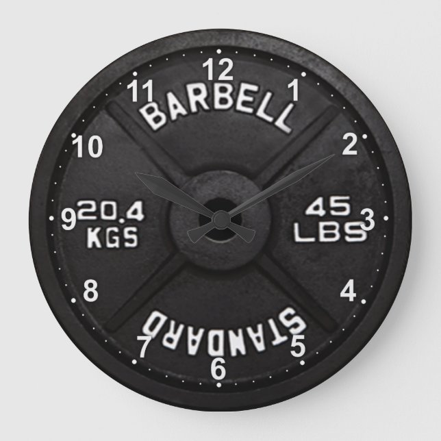 45 Barbell Clock Stor Klocka (Framsida)