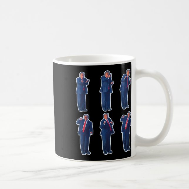 45 Dance President Donald J Trump 2024 Surre aldri Kaffemugg (Höger)