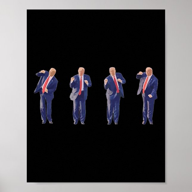 45 Dance President Donald J Trump 2024 Surre aldri Poster (Framsidan)
