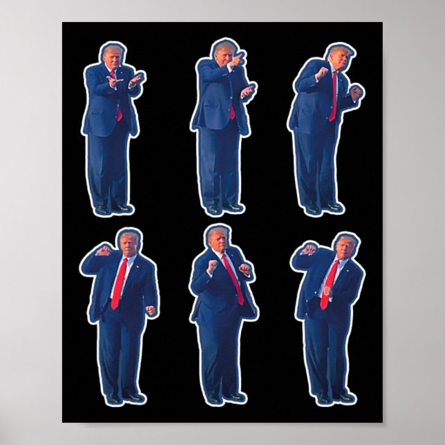 45 Dance President Donald J Trump 2024 Surre aldri Poster (Framsidan)