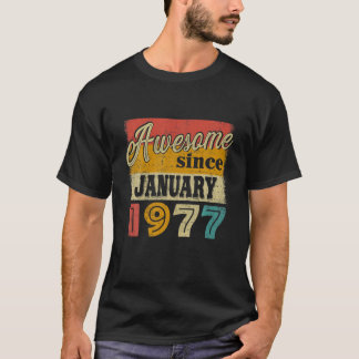 45 Dekoration Fantastisk sedan januari 1977 Bir T Shirt