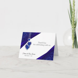 45:e / 65:e Sapphire-jubileumsdesign Tack Kort
