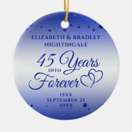 45:e 65en ÅR IN I FOREVER Photo Julgransprydnad Keramik