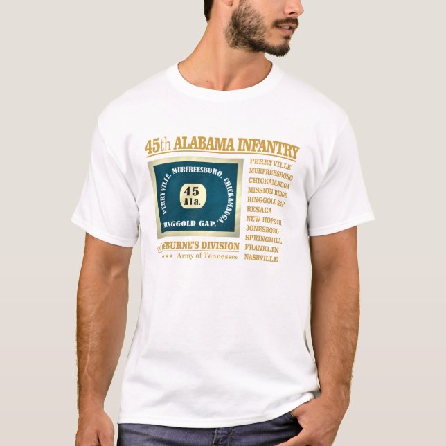 45:e Alabama-infanteriet (BA2) Tee (Framsida)