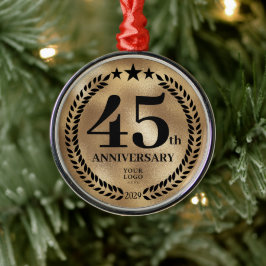 45:e årsdagen Guld jul Julgransprydnad Metall