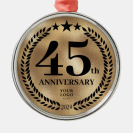45:e årsdagen Guld jul Julgransprydnad Metall
