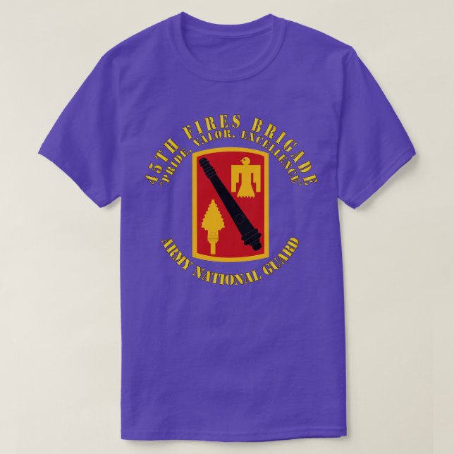 45:e brigaden - Pride - Valor Excellence SSI ARNG T Shirt (Design framsida)