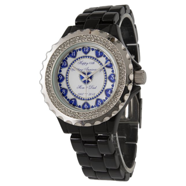 45:e Bröllop-årsdagen Armbandsur (Vinklad)