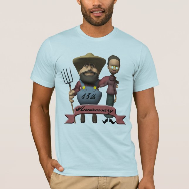 45:e Bröllop-årsdagen för gåvor Tee Shirt (Framsida)