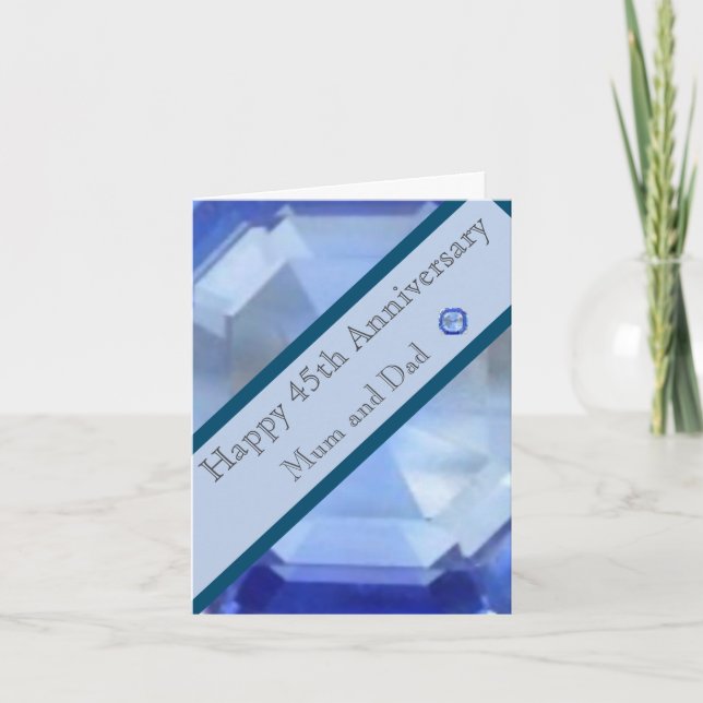 45:e Bröllop-årsdagen Kort (Framsida)