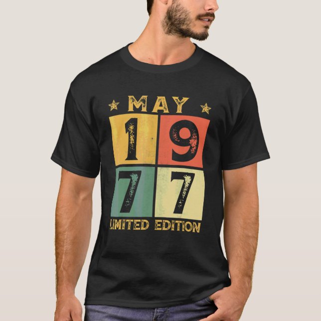 45:e Dekorationen på födelsedagen maj 1977 45 år g T Shirt (Framsida)