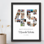 45:e födelsedag 45-Anpassningsbars fotokollage Poster<br><div class="desc">Fira 45-årsdagen med den här personligen poster 45 fotokollage. Anpassadets gåva är också perfekt för bröllop-årsdagen. Det är ett underbart sätt att visning värdefulla minnen från ditt bröllop och gifta liv. Poster innehåller en samling foton som fångar in dessa speciella ögonblick och kan anpassas med namn, födelsedatum eller årsdatum. Det...</div>