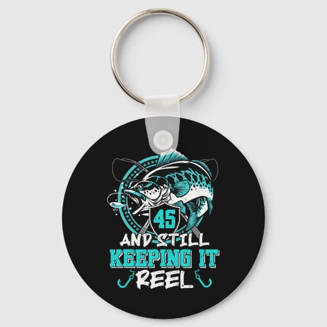45:e födelsedag Fungerande 45 år fortsätter att hå Nyckelring (Framsida)