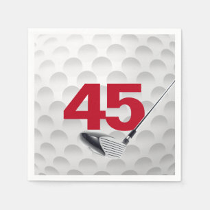 45:e födelsedag Golf Boll Pappersservett