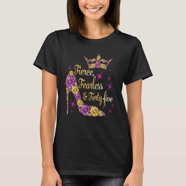 45:e födelsedag utan fruktlöshet och 45:e med CR T Shirt (Framsida)