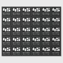 45:e födelsedagen: Art Deco Inspired Titta "45" oc