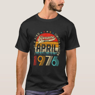 45:e födelsedagen Dekorationen april 1976 Manar Kv T Shirt