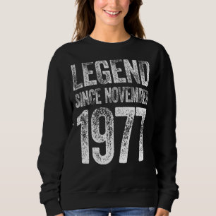 45:e födelsedagen i november, född 45 år sedan t shirt