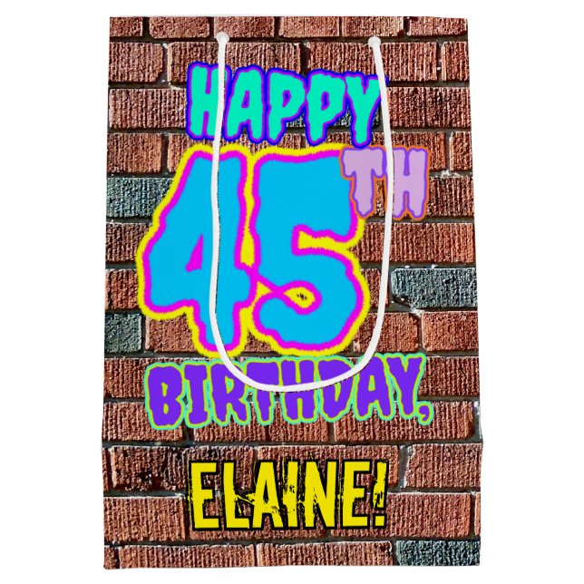 45:e födelsedagen: Roligt, Urban Graffiti Inspired (Baksidan)