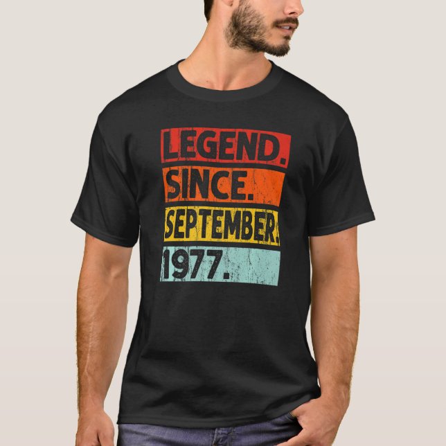 45:e födelsedagsdagen sedan september 1977 45 år t shirt (Framsida)