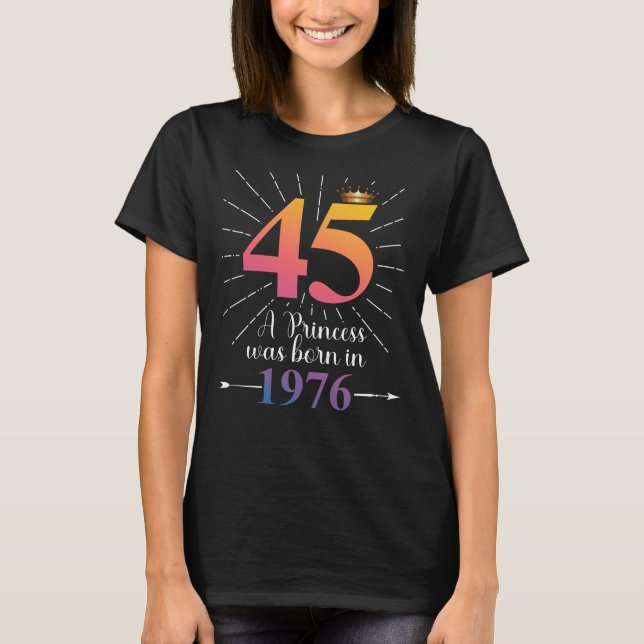 45:e födelsedagsgåva 45 år t shirt (Framsida)