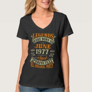 45:e födelsedagsleden, född i juni 1977 45 år t shirt