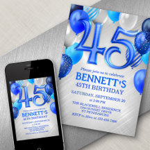 45:e Manar-inbjudan till Blue Birthday