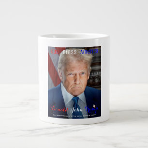 45:e och 47:e presidenten i USA Donald Trump Jumbo Mugg